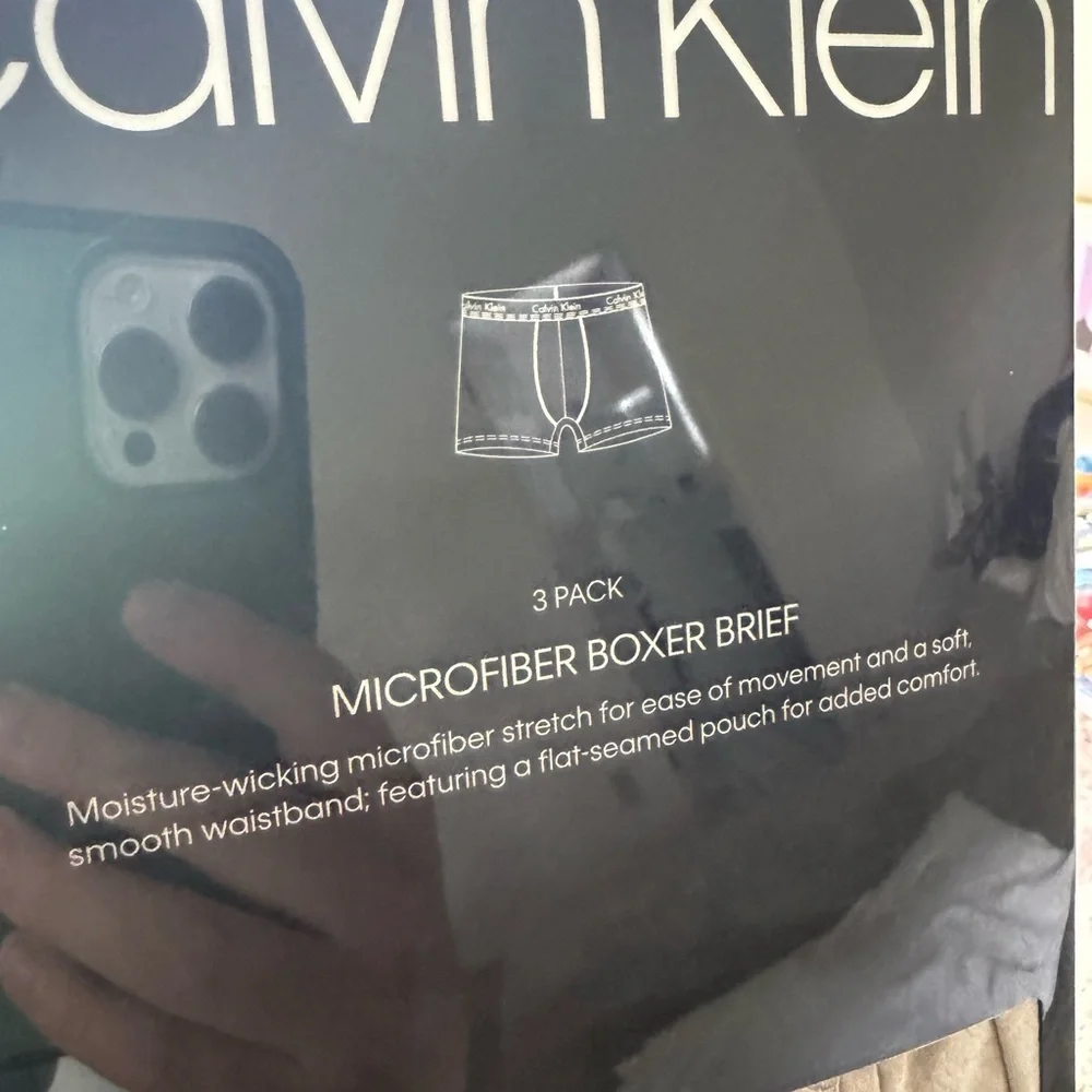 Calvin Klein Men’s Black Boxer Briefs Pack with Gray Accents